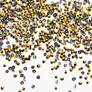 Crystal Diamonds Black Gold